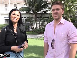 Jasmine Jae brings her boy fucktoy along for a point of view plowing