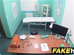 fake medical center restroom apartment oral job and porking